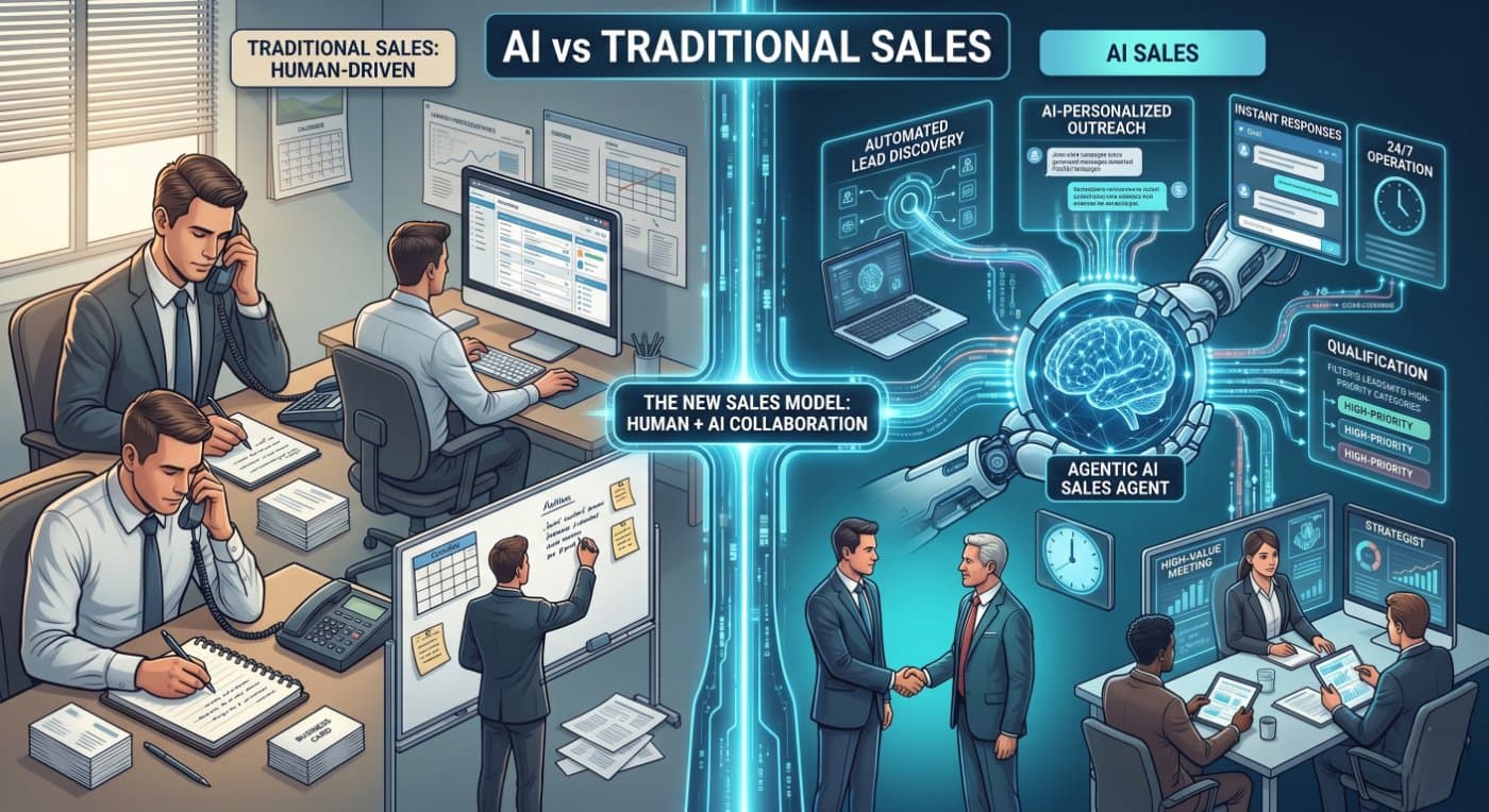 AI vs Traditional Sales: Why Human Sales Teams Are Changing Forever