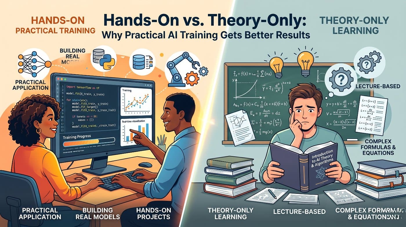 Hands-On vs. Theory-Only: Why Practical AI Training Gets Better Results
