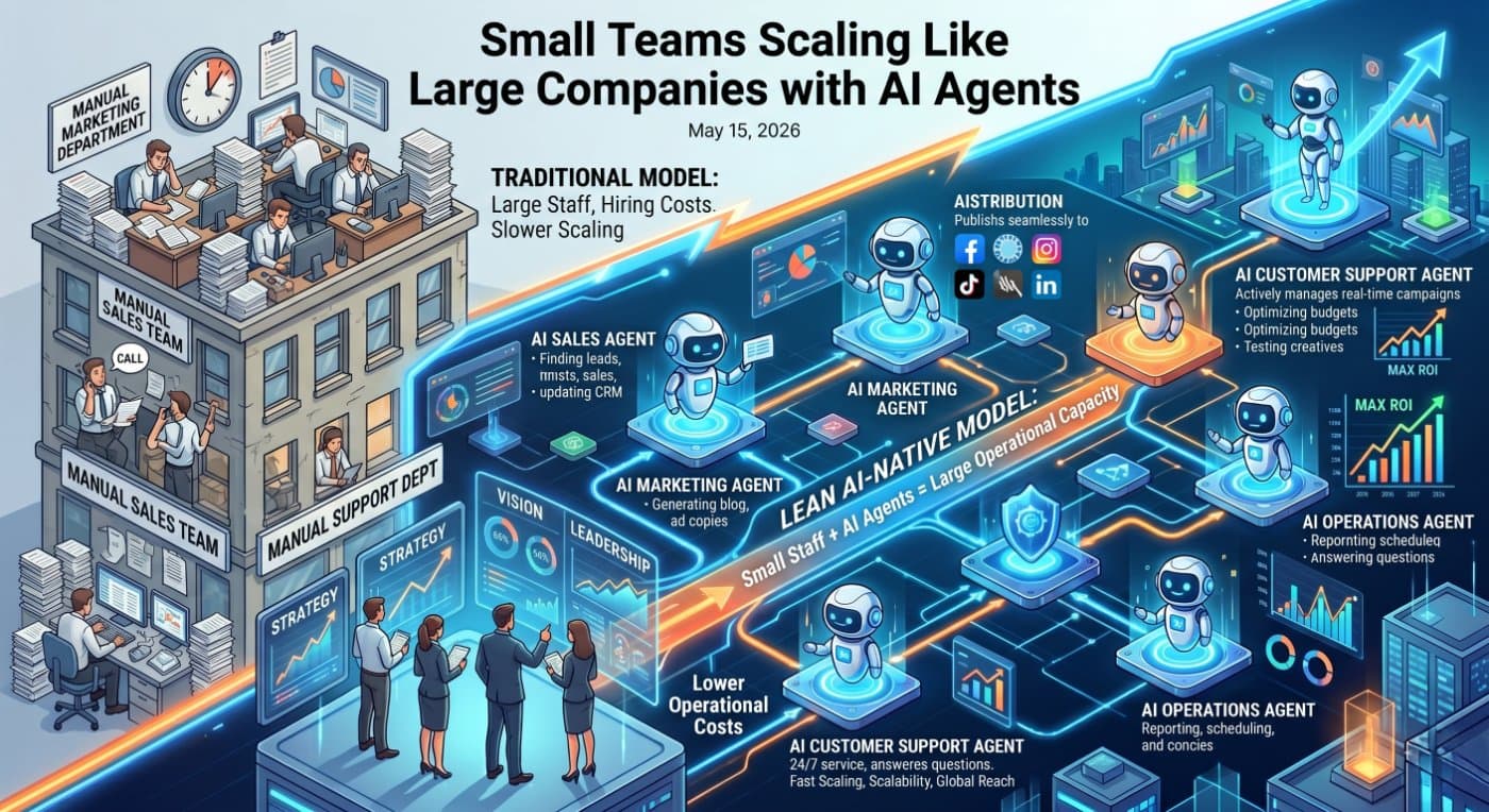Small Teams Scaling Like Large Companies with AI Agents