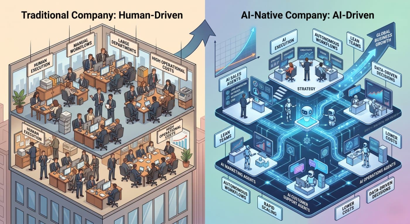 The Rise of AI-Native Companies: How Artificial Intelligence Is Redefining Modern Business