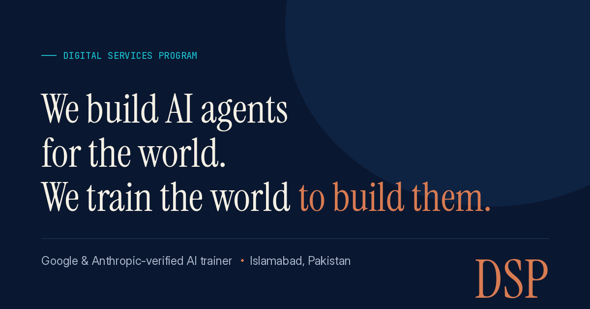 Digital Services Program — We Build AI Agents. We Train You to Build Them.